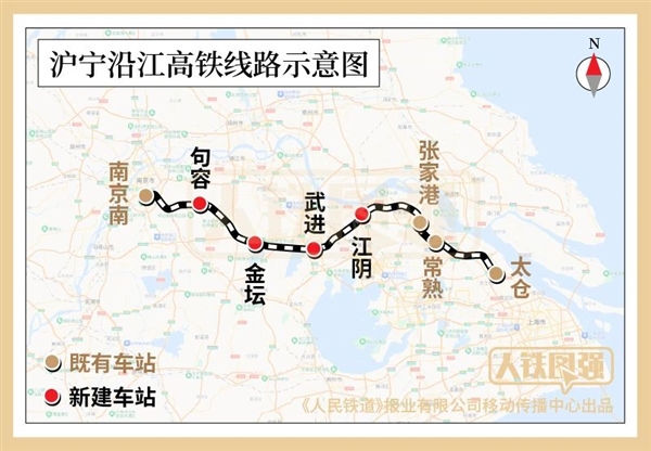 上海-南京第4条大通道！沪宁沿江高铁马上开通：时速350公里  第2张