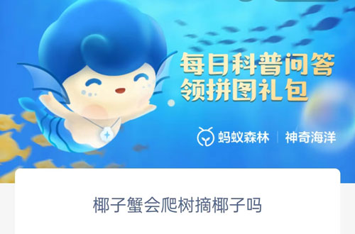 椰子蟹会爬树摘椰子吗  第1张