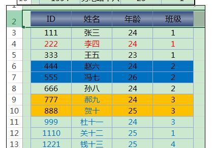 Excel2013中进行颜色筛选的操作方法  第3张