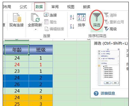 Excel2013中进行颜色筛选的操作方法  第4张