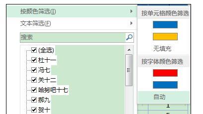 Excel2013中进行颜色筛选的操作方法  第7张