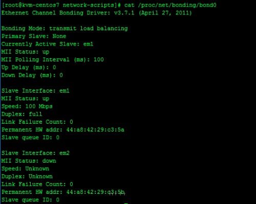 在CentOS7中如何配置NIC绑定?  第3张
