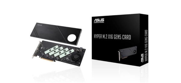 华硕推出Hyper M.2 x16 Gen5扩展卡：可装四个PCIe 5.0 SSD  第3张