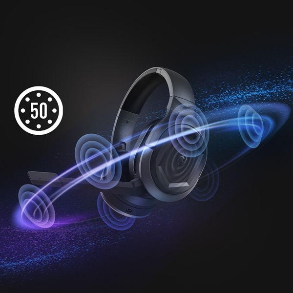 超低延迟无线体验 微星推出IMMERSE GH50 WIRELESS双模游戏耳机  第2张