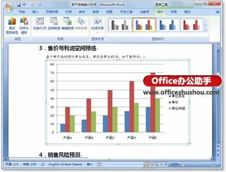 Word文档中的表格转换为图表的方法  第4张