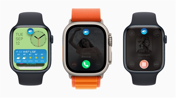 新功能终于来了！苹果watchOS 10.1推送：双指互点 名片投送  第1张