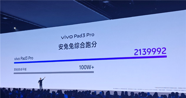 行业唯一！vivo Pad3 Pro跑分超213万：全球首款天玑9300平板