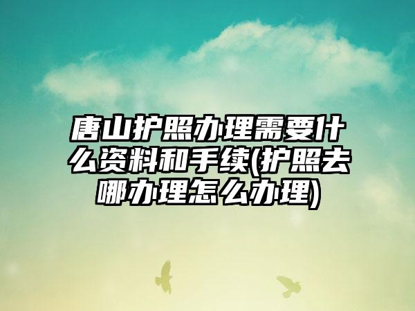 唐山护照办理需要什么资料和手续(护照去哪办理怎么办理)