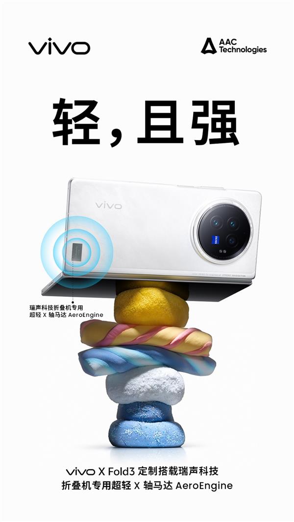 vivo X Fold3全球首发瑞声科技Whisper扬声器和AeroEngine  第6张