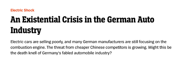 德媒：德国汽车制造商已遥遥落后于中国  第1张