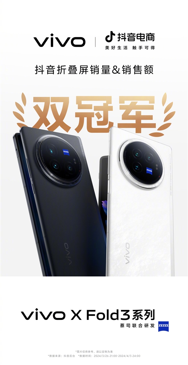 vivo X Fold3系列赢麻了：全平台销量冠军 遥遥领先行业  第10张