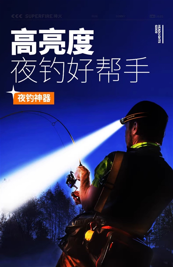 钓鱼/爬山/露营必备：神火轻便头戴灯4.8元起（感应款8.9元）  第7张