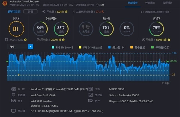 《恶意不息》 实测：英特尔锐炫A770跑得飞起  第12张