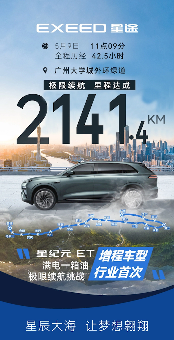 一箱油能跑2100公里！奇瑞星途星纪元ET上市：18.98万起  第2张