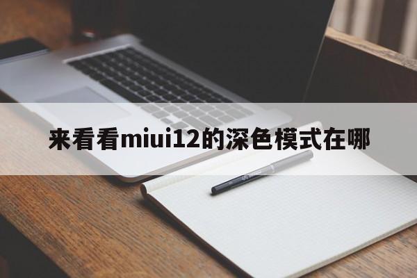 来看看miui12的深色模式在哪